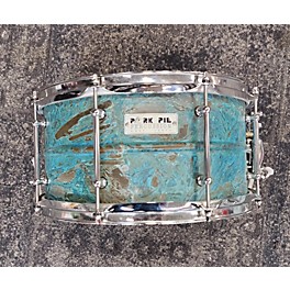 Used Pork Pie 7X13 Patina Brass Drum