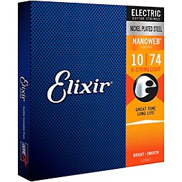 Elixir 8-String Electric Guitar Strings with NANOWEB Coating