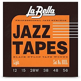 La Bella 800 Black Jazz Tapes 6-String Electric Guitar Strings