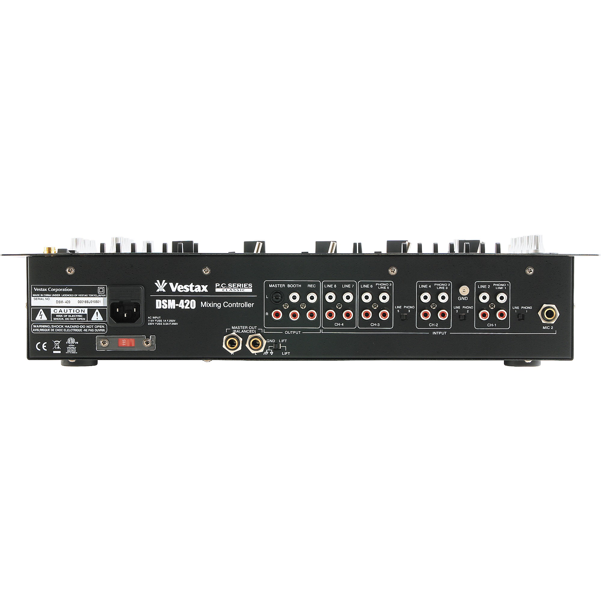 Restock Vestax DSM-420 4-Channel DJ Mixer with Effects | Guitar Center