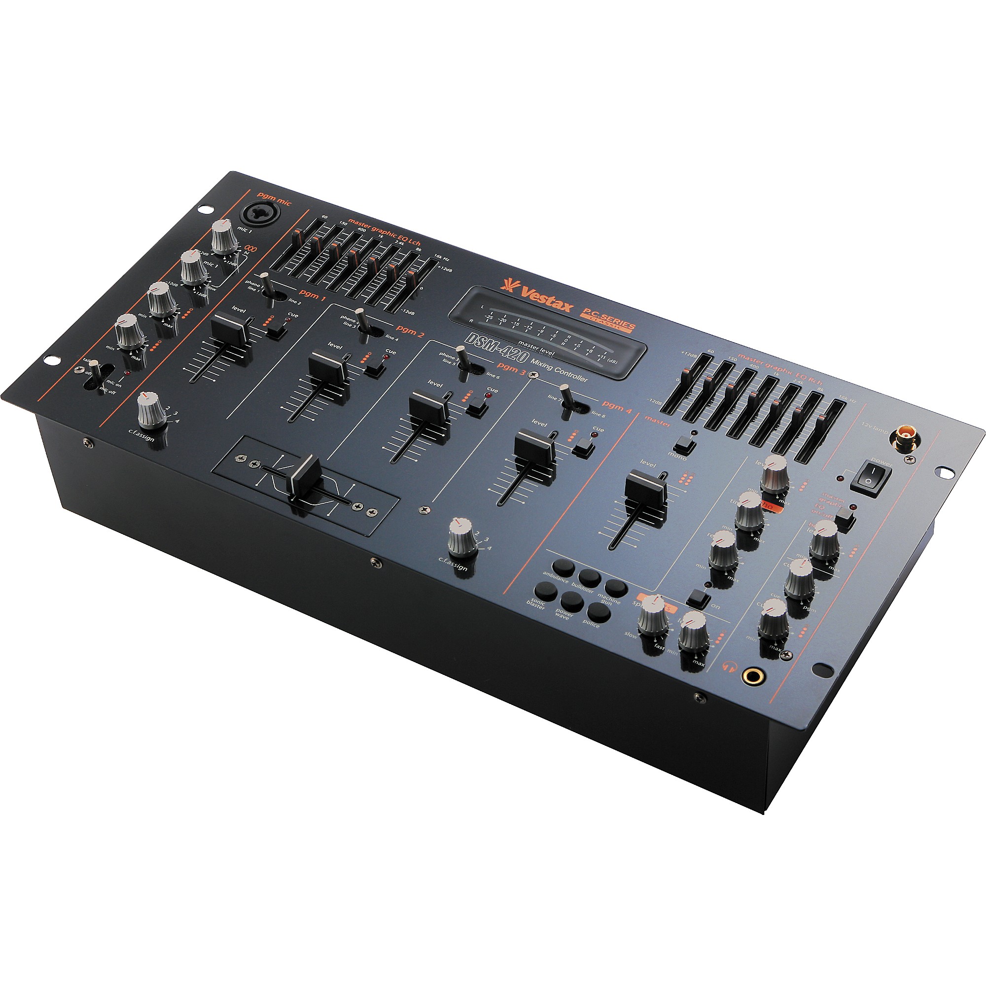 Restock Vestax DSM-420 4-Channel DJ Mixer with Effects | Guitar Center