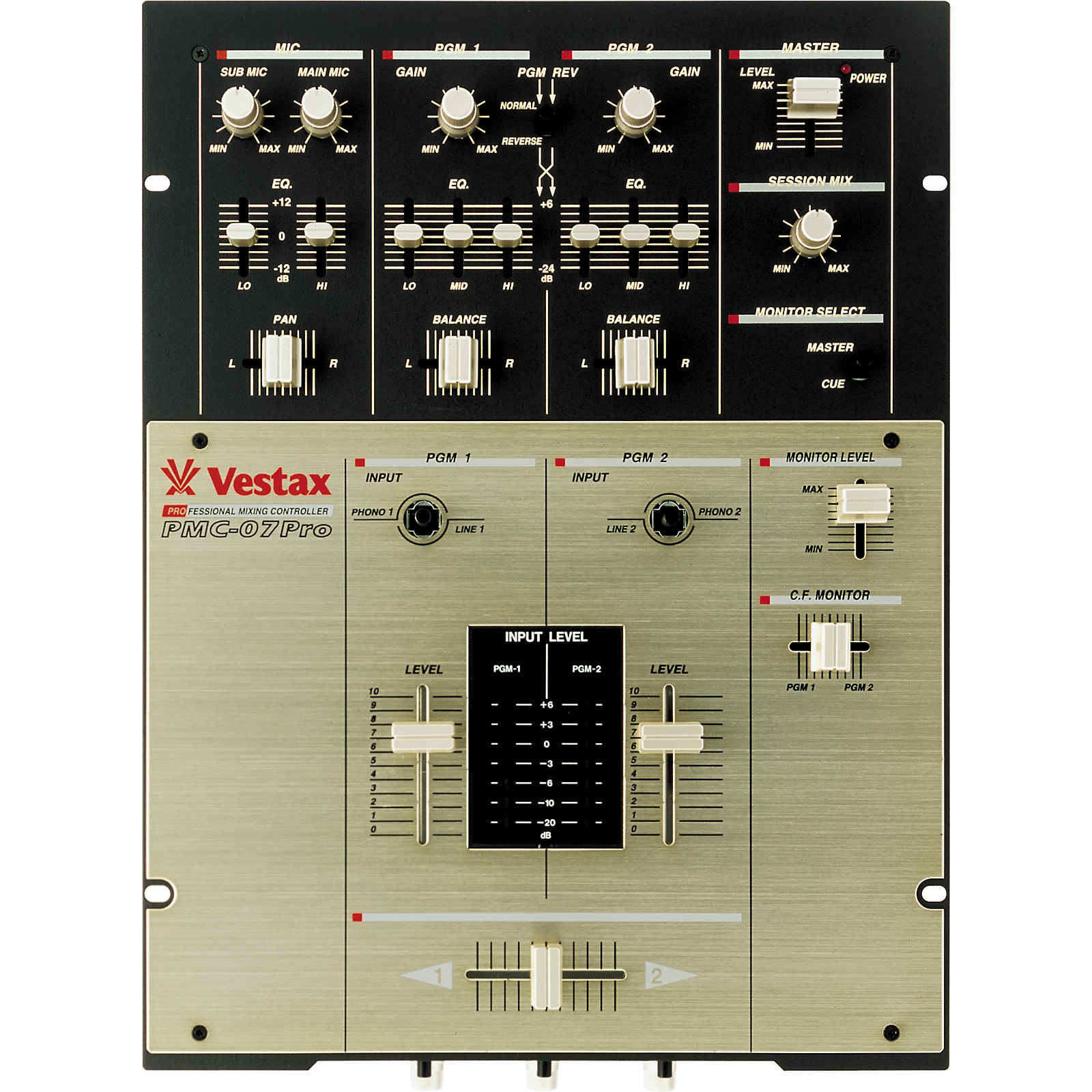 Vestax Vestax PMC 07 Pro 2 CH Mixer Black | Guitar Center