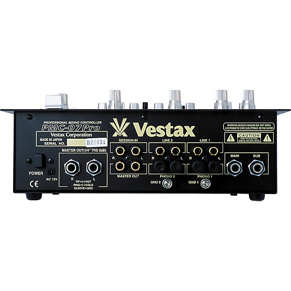 Vestax Vestax PMC 07 Pro 2 CH Mixer Black | Guitar Center
