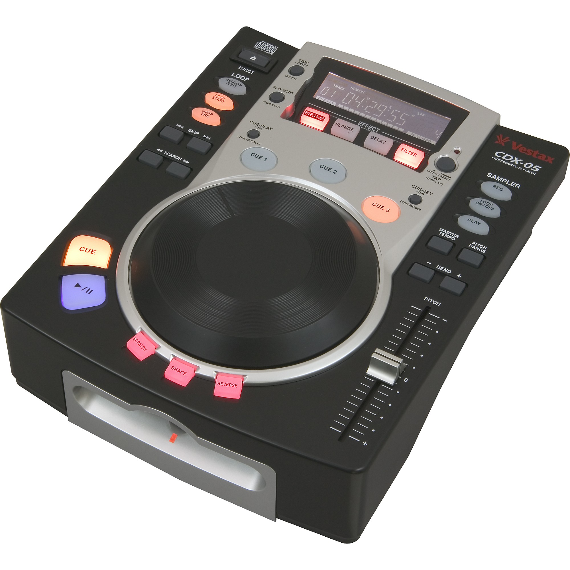 Vestax CDX-05 Tabletop CD/MP3 Player | Guitar Center