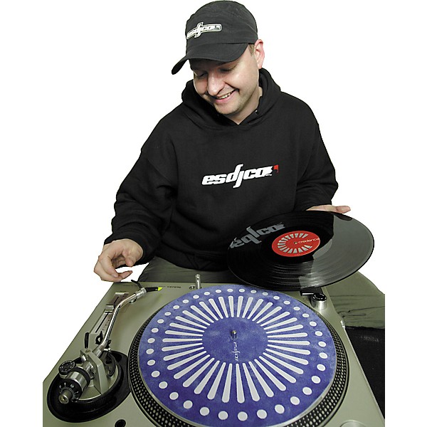 Esdjco Aero Turntable Slipmat - Each Silver/White | Guitar Center