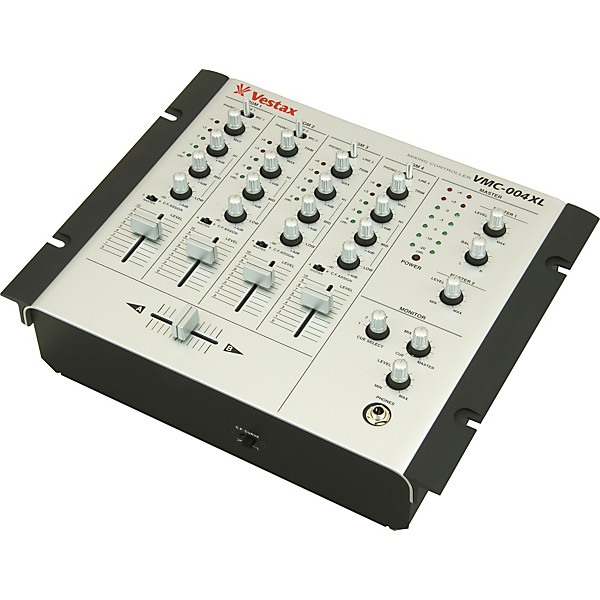 Restock Vestax VMC-004XL 4-Channel DJ Mixer Silver | Guitar Center