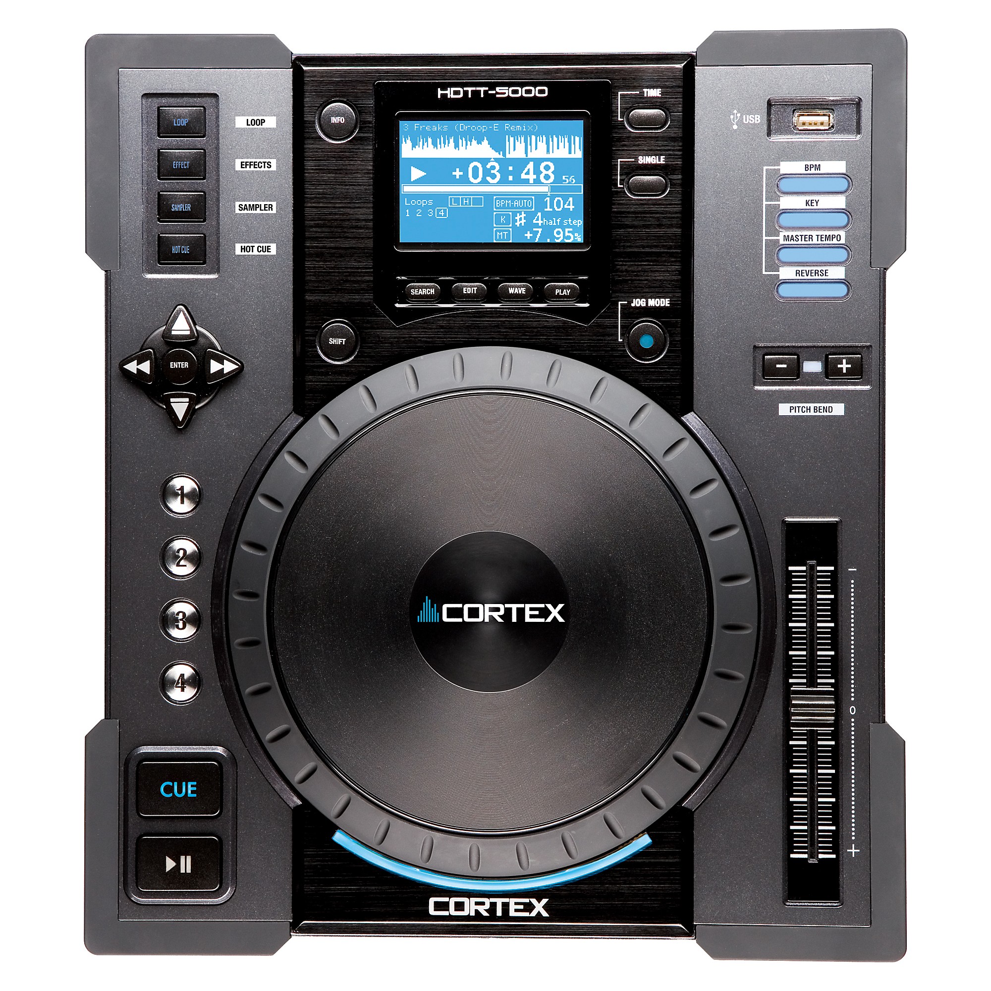 Cortex HDTT-5000 Digital Music Turntable Controller Gray | Guitar