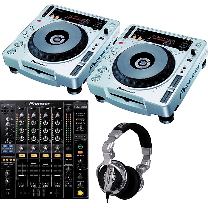 Pioneer CDJ800 ✖️2 Pioneer DJ CDJ800MK2/DJM800 Package - Free Headphones! | Guitar Center