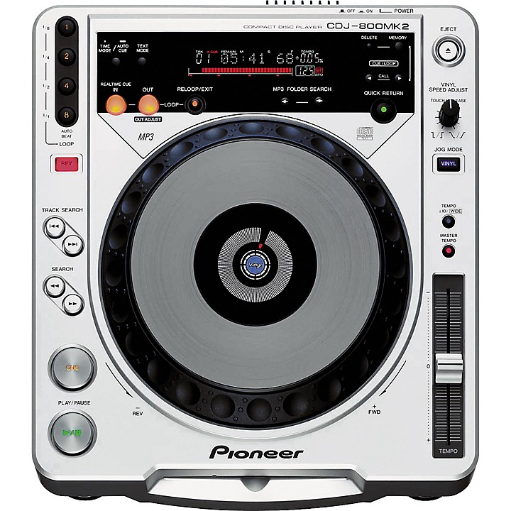Open Box Pioneer DJ CDJ-800MK2 Professional CD/MP3 Turntable
