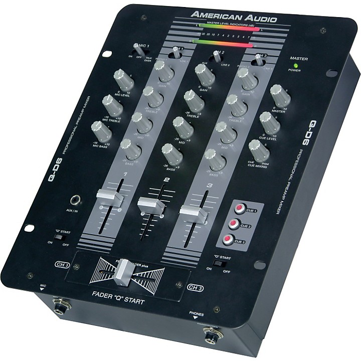 Open Box American Audio Q-D6 3-Channel DJ Mixer | Guitar Center