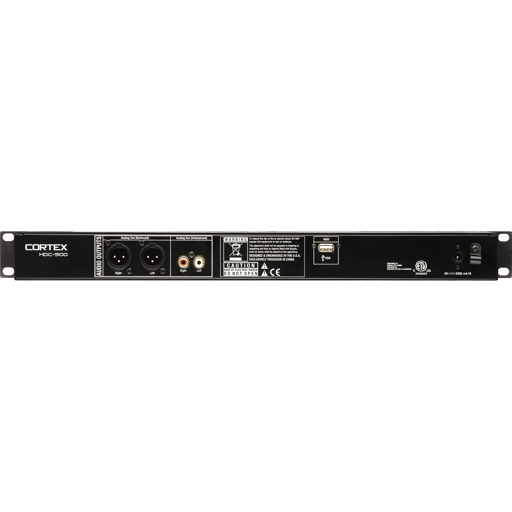 Controlador De Audio Digital Cortex Hdc-500 Usb Dj