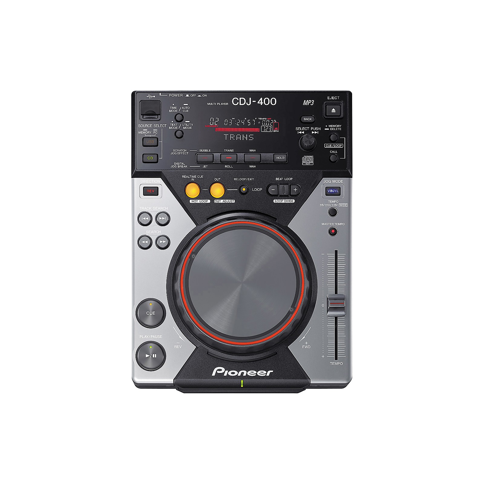 Open Box Pioneer DJ CDJ-400 Pro CD Player with USB and Effects