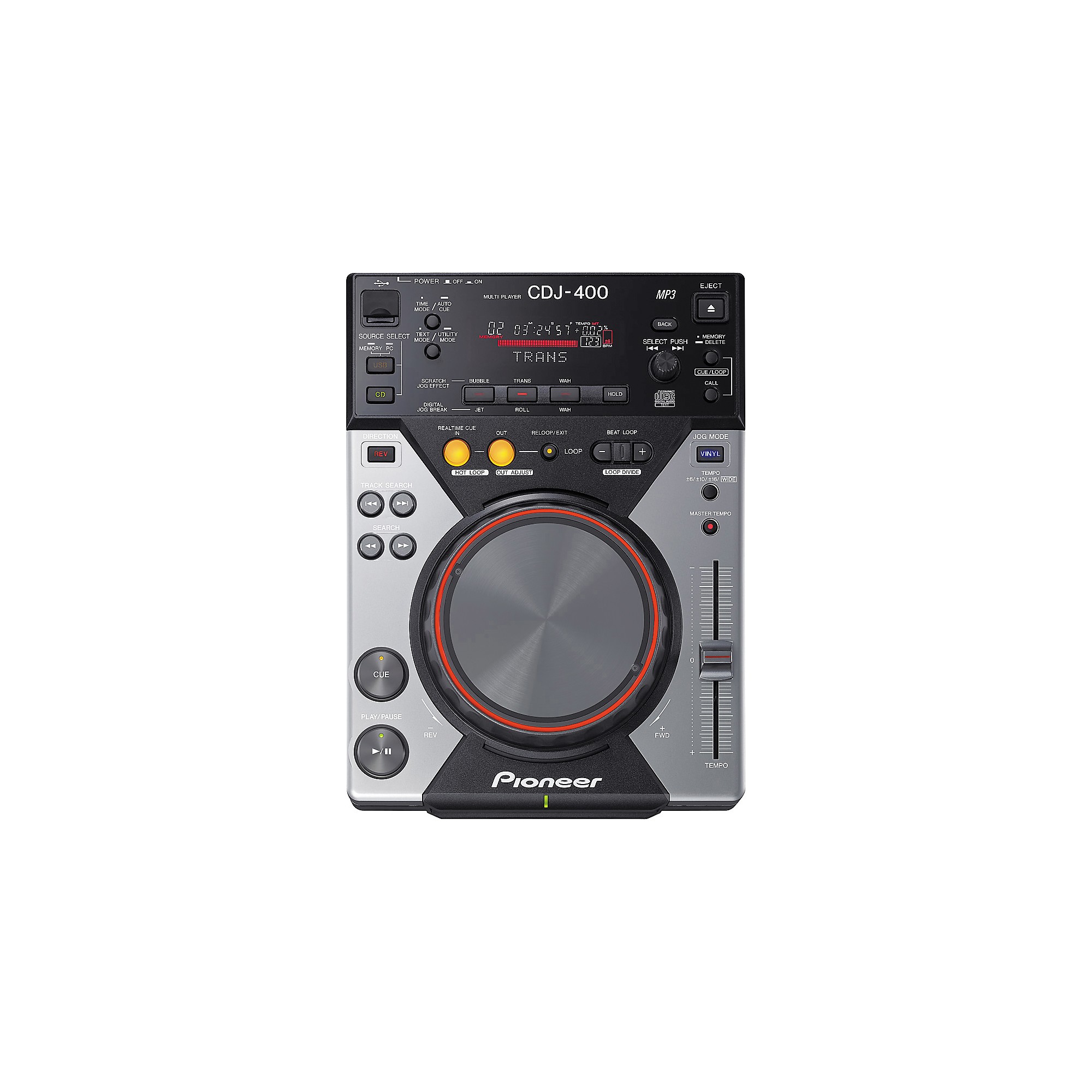 Restock Pioneer DJ CDJ-400 Pro CD Player with USB and Effects