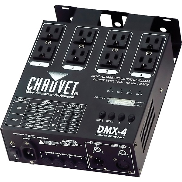 CHAUVET DJ DMX-4 Dimmer/Relay Pack