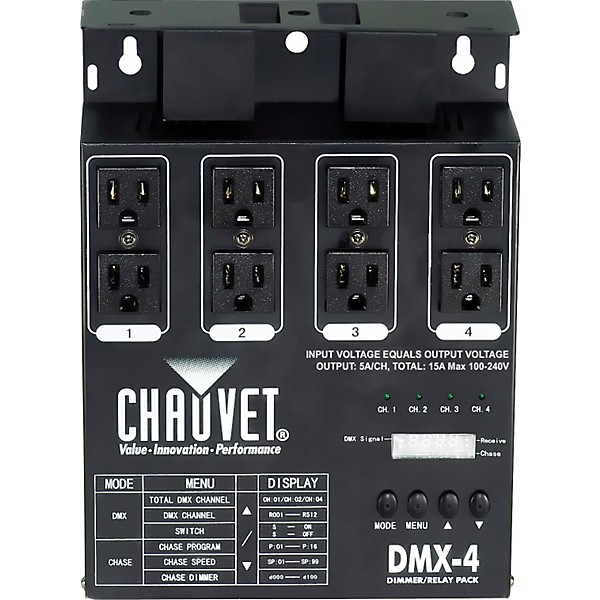 CHAUVET DJ DMX-4 Dimmer/Relay Pack