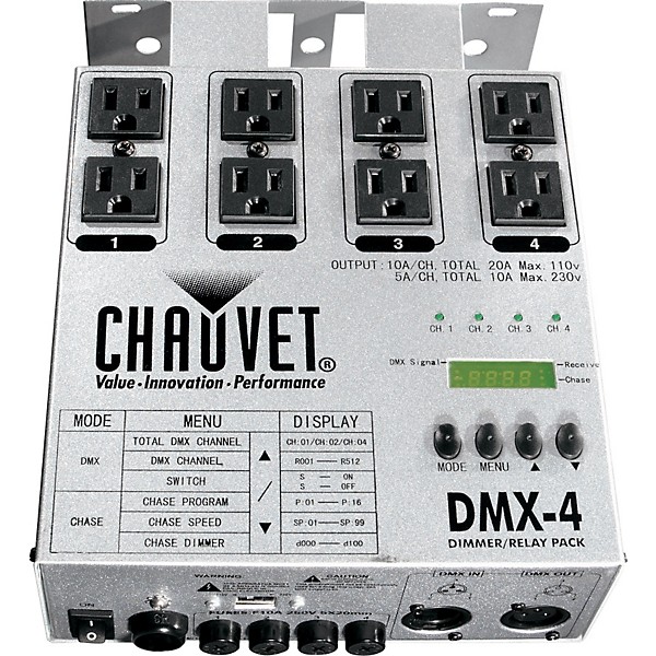 CHAUVET DJ DMX-4 Dimmer/Relay Pack