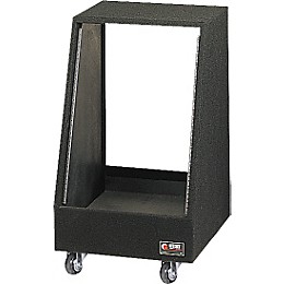 Odyssey Carpeted Studio Rack with Wheels 14 Spaces
