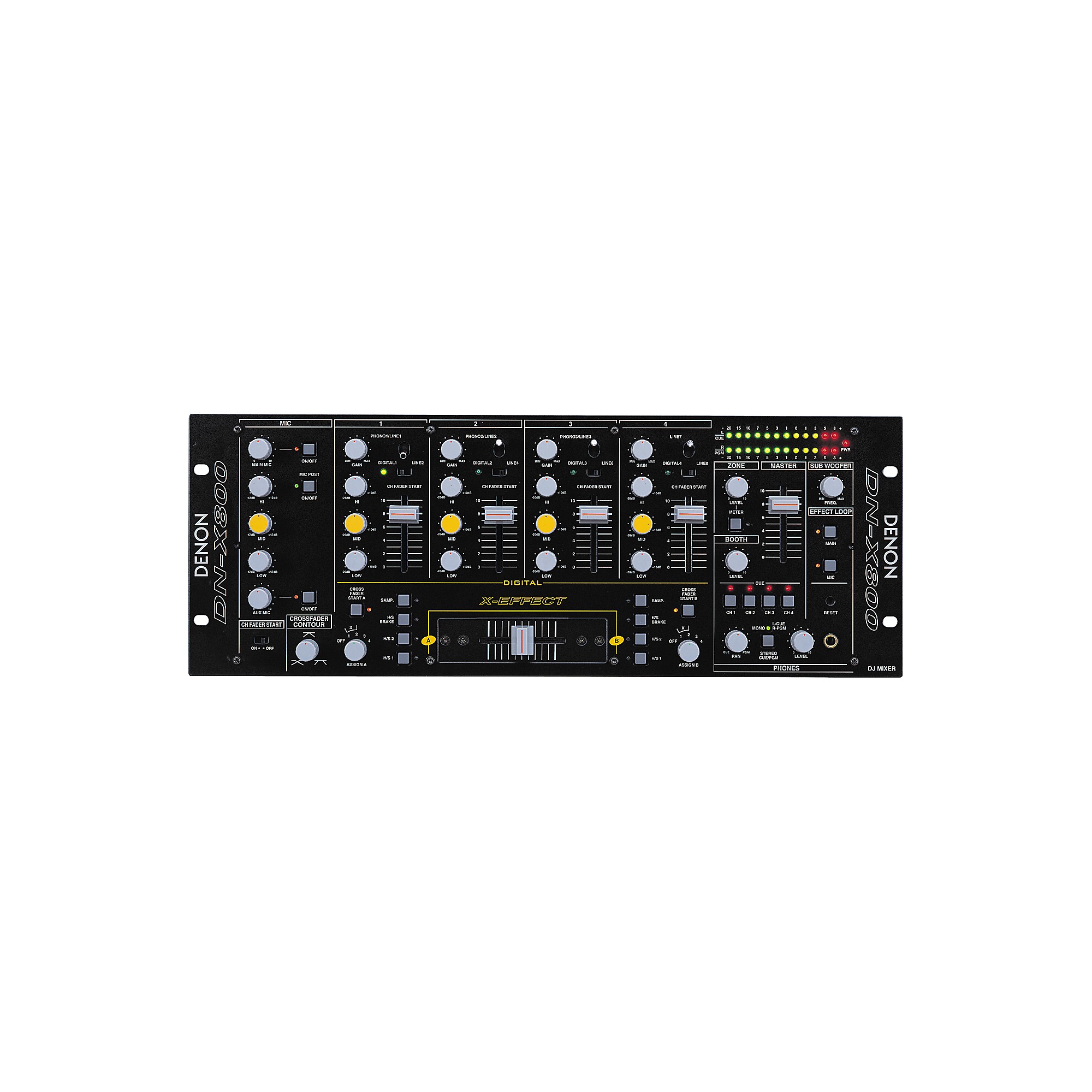 Denon DJ DN-X800 Professional Digital/Analog Mixer with X-Effect