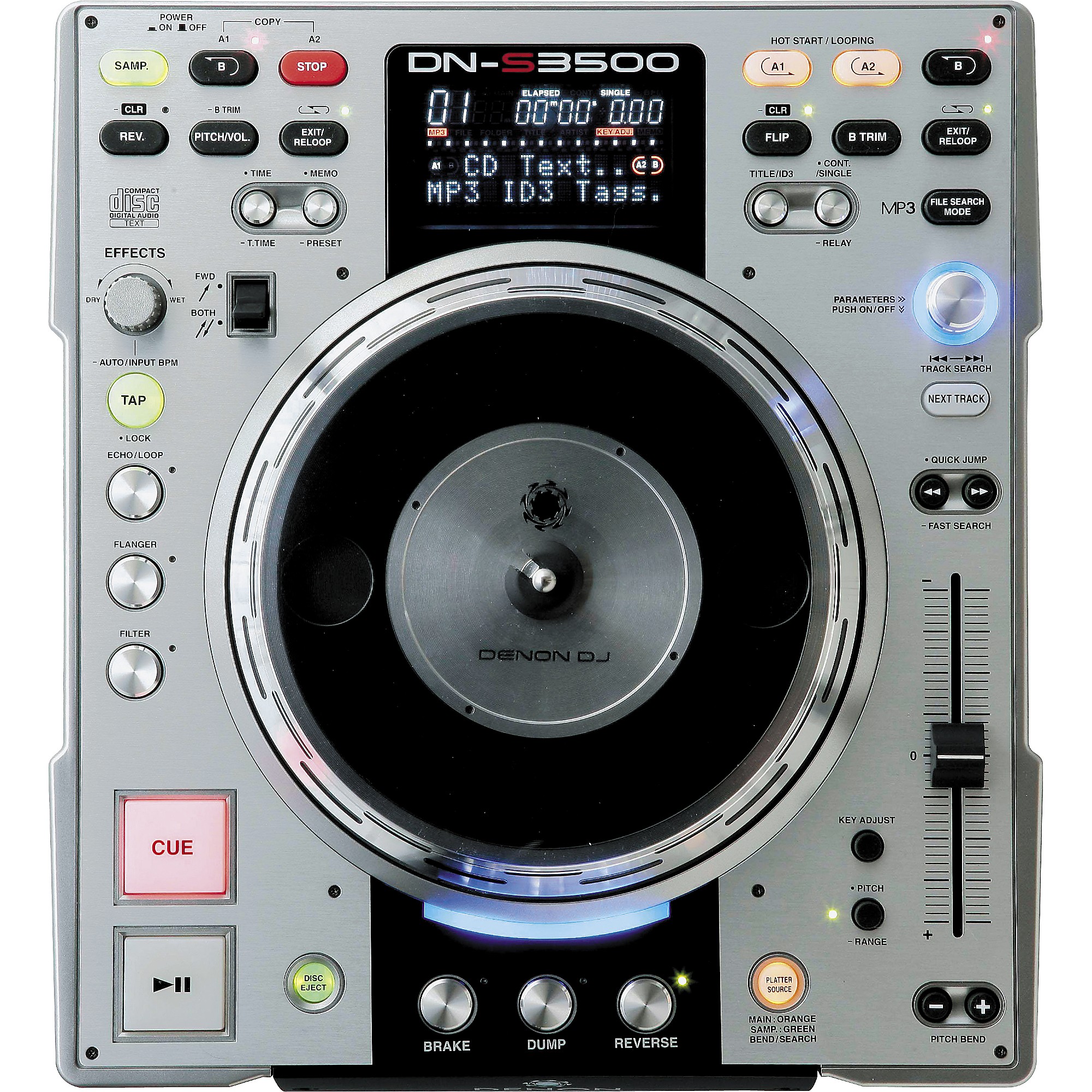 Open Box Denon DJ DN-S3500 Professional Direct Drive CD/MP3 Player