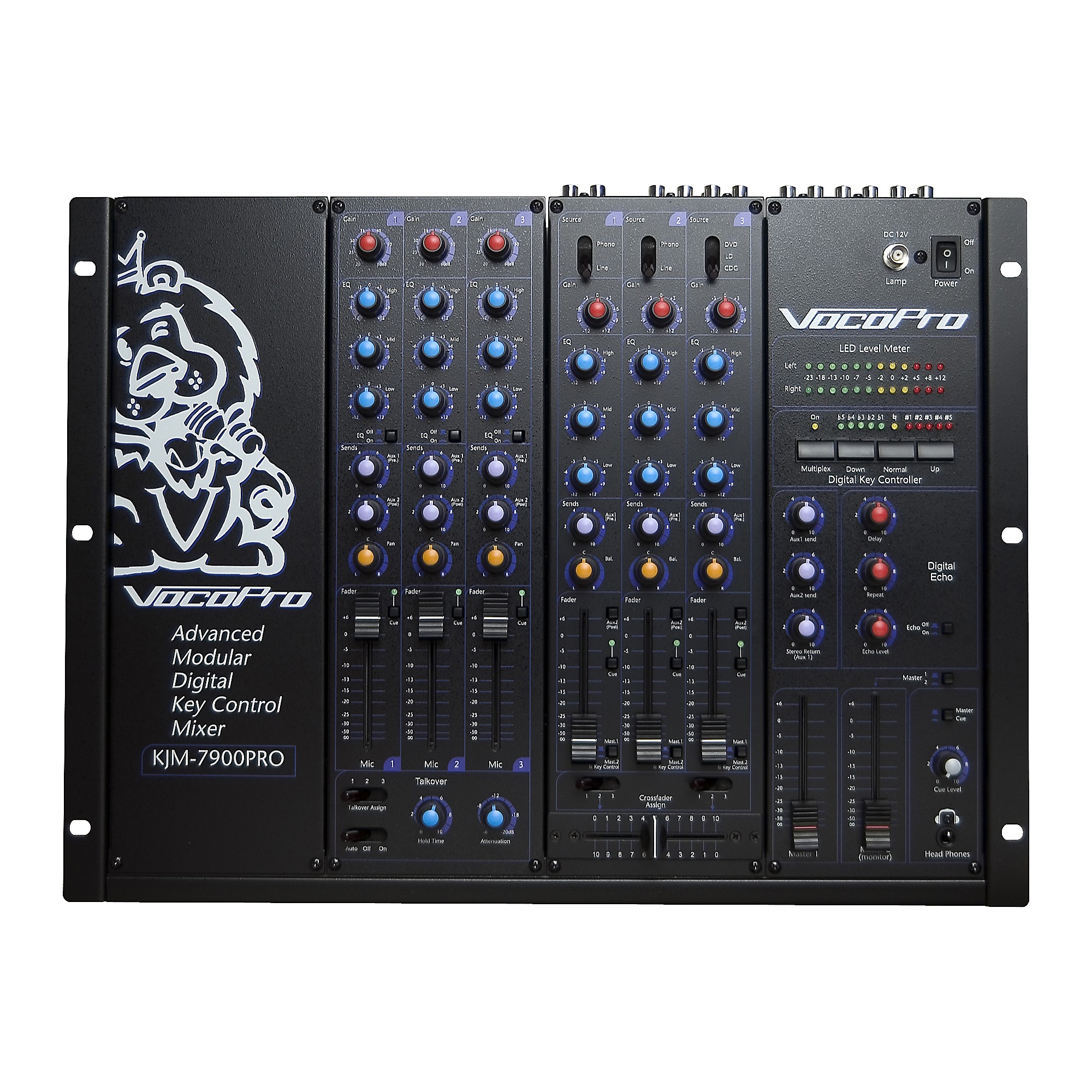 VocoPro KJM-7900 PRO DJ & KJ Karaoke Mixer | Guitar Center
