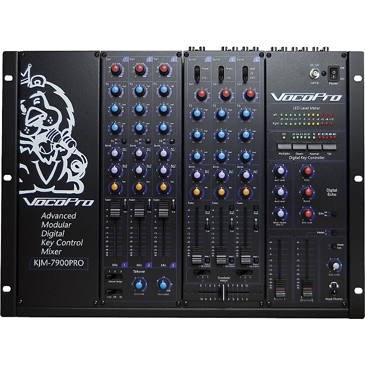 VocoPro KJ-6000 Digital DJ Mixer 2 Channel 4 Mic Input cheapest Analog KJ/DJ