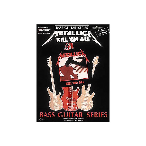 Cherry Lane Metallica - Kill 'em All Bass Guitar Series Tab Songbook