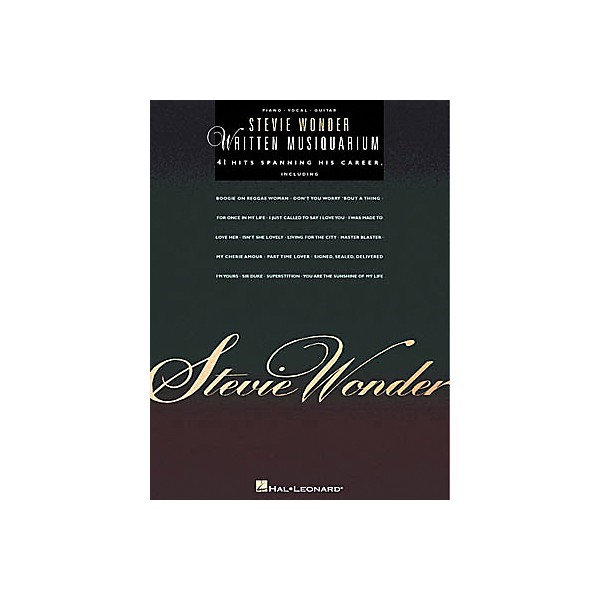 Hal Leonard Stevie Wonder - Written Musiquarium Book