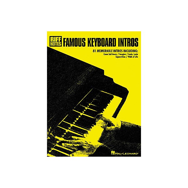 Hal Leonard Famous Keyboard Intros Book Guitar Center