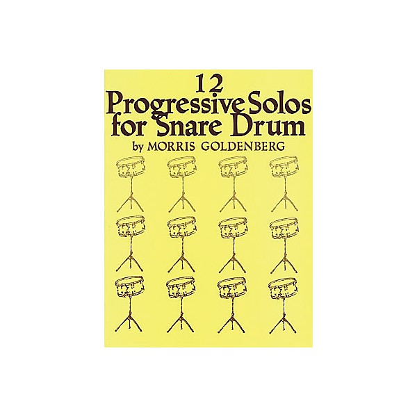 Hal Leonard 12 Progressive Solos for Snare Drum Book