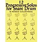 Hal Leonard 12 Progressive Solos for Snare Drum Book thumbnail