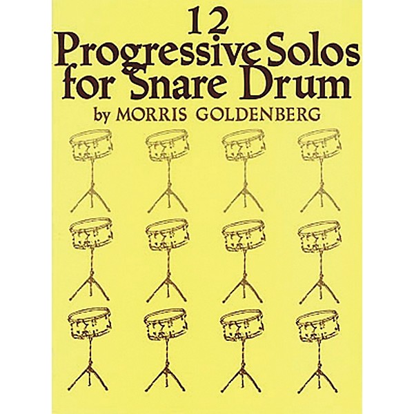 Hal Leonard 12 Progressive Solos for Snare Drum Book