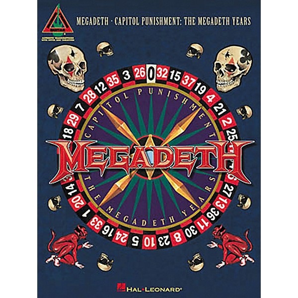 Hal Leonard Megadeth - Capitol Punishment The Megadeth Years Guitar Tab Book