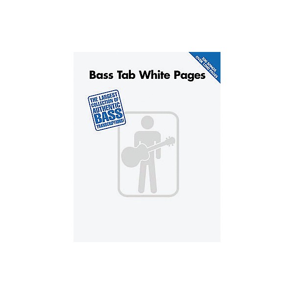 Hal Leonard Bass Tab White Pages Songbook