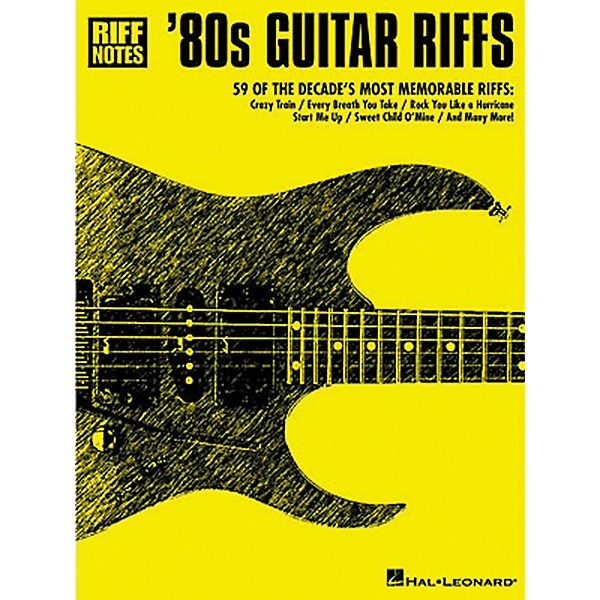 Hal Leonard 80s Guitar Riffs Guitar Tab Book