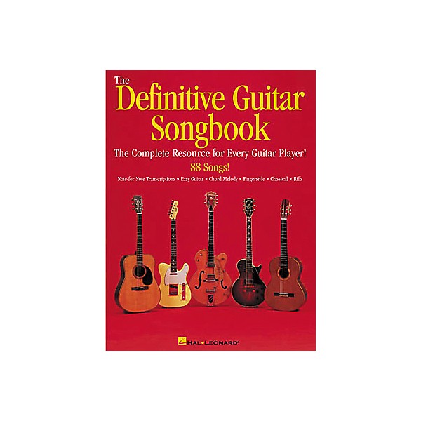 Hal Leonard The Definitive Guitar Songbook