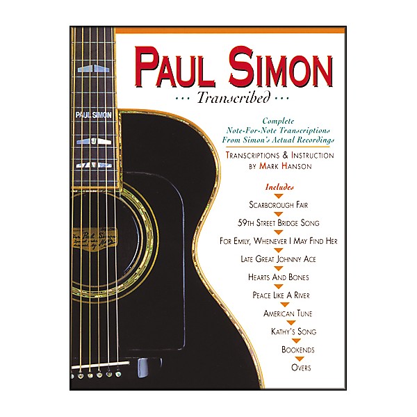 Music Sales PAUL SIMON TRANSCRIBED