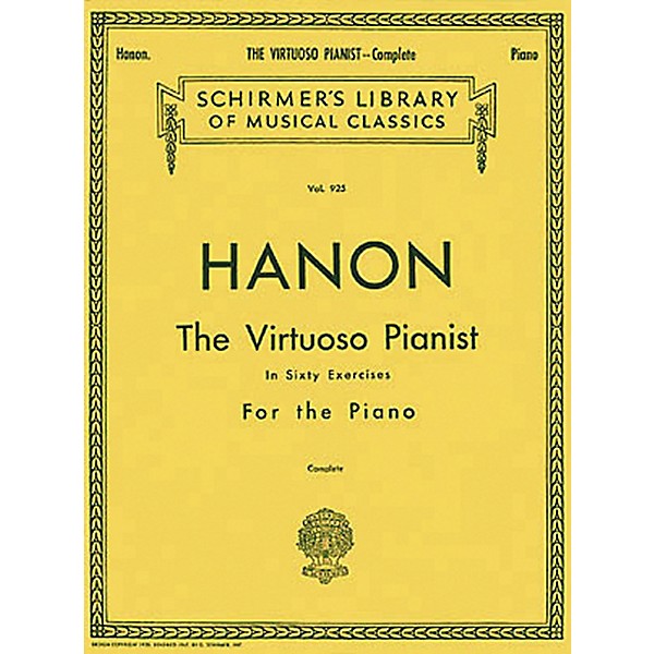 Hal Leonard Virtuoso Pianist in 60 Exercises - Complete