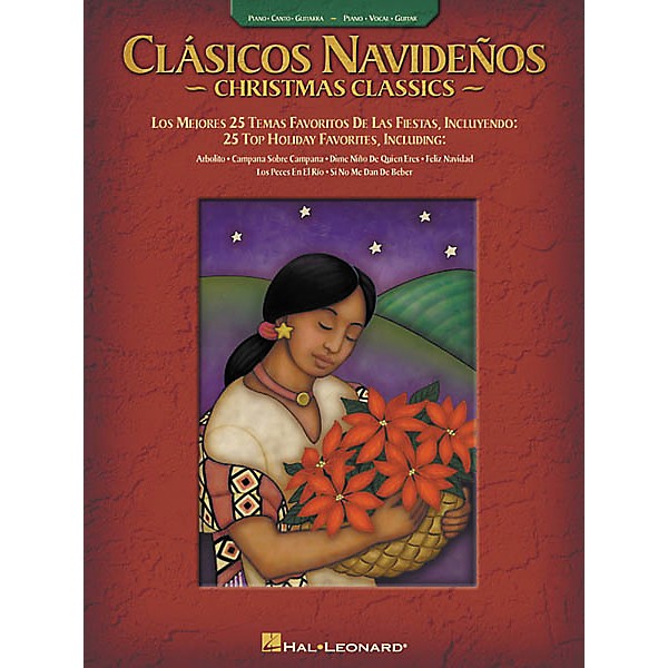 Hal Leonard Clasicos Navidenos Christmas Classics Piano, Vocal, Guitar Songbook