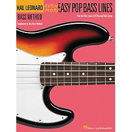 Hal Leonard Even More Easy Pop Bass Lines Book