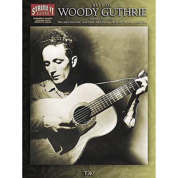 Hal Leonard Best of Woody Guthrie Strum it Guitar Book