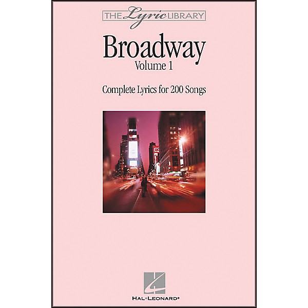Hal Leonard The Lyric Library: Broadway Volume 1 Book