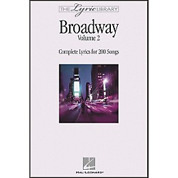 Hal Leonard The Lyric Library: Broadway Volume 2 Book