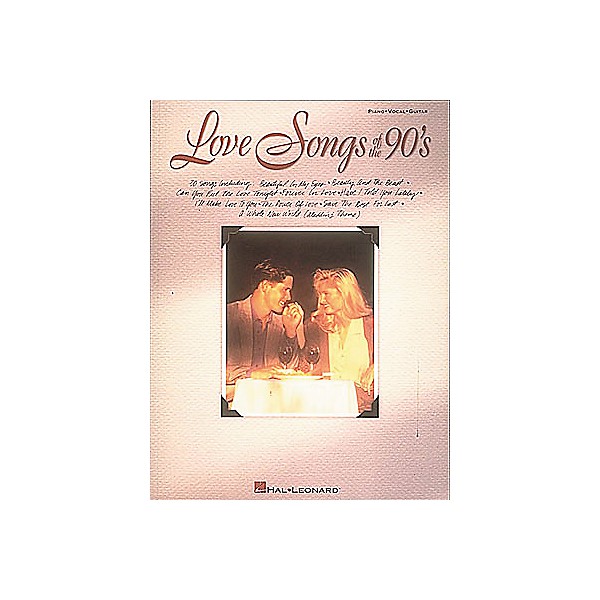 Hal Leonard Love Songs of The 90's Piano, Vocal, Guitar Songbook