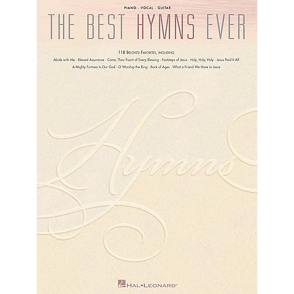 Hal Leonard The Best Hymns Ever Piano/Vocal/Guitar Songbook