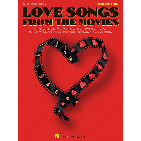 Hal Leonard Love Songs From The Movies Piano, Vocal, Guitar Songbook
