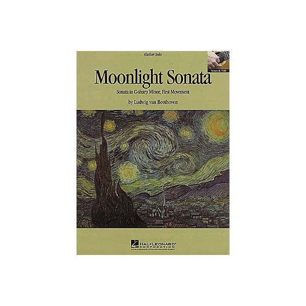 Hal Leonard Beethoven: Moonlight Sonata Guitar Sheet Music Book