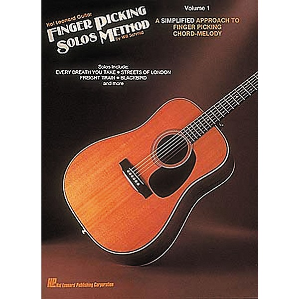 Hal Leonard Guitar Finger Picking Solos Method Volume 1 Book