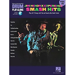Hal Leonard Jimi Hendrix Experience Smash Hits Drum Play-Along Series Volume 11 Book with CD