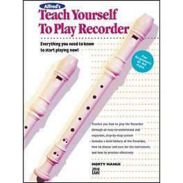 Alfred Teach Yourself to Play Recorder Book