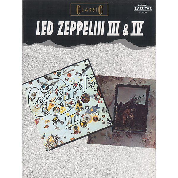 Alfred Classic Led Zeppelin III & IV Bass Tab Book